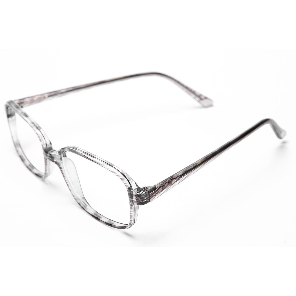 Mod 0036 | Armazón de Acetato Rectangular con Efecto Veteado