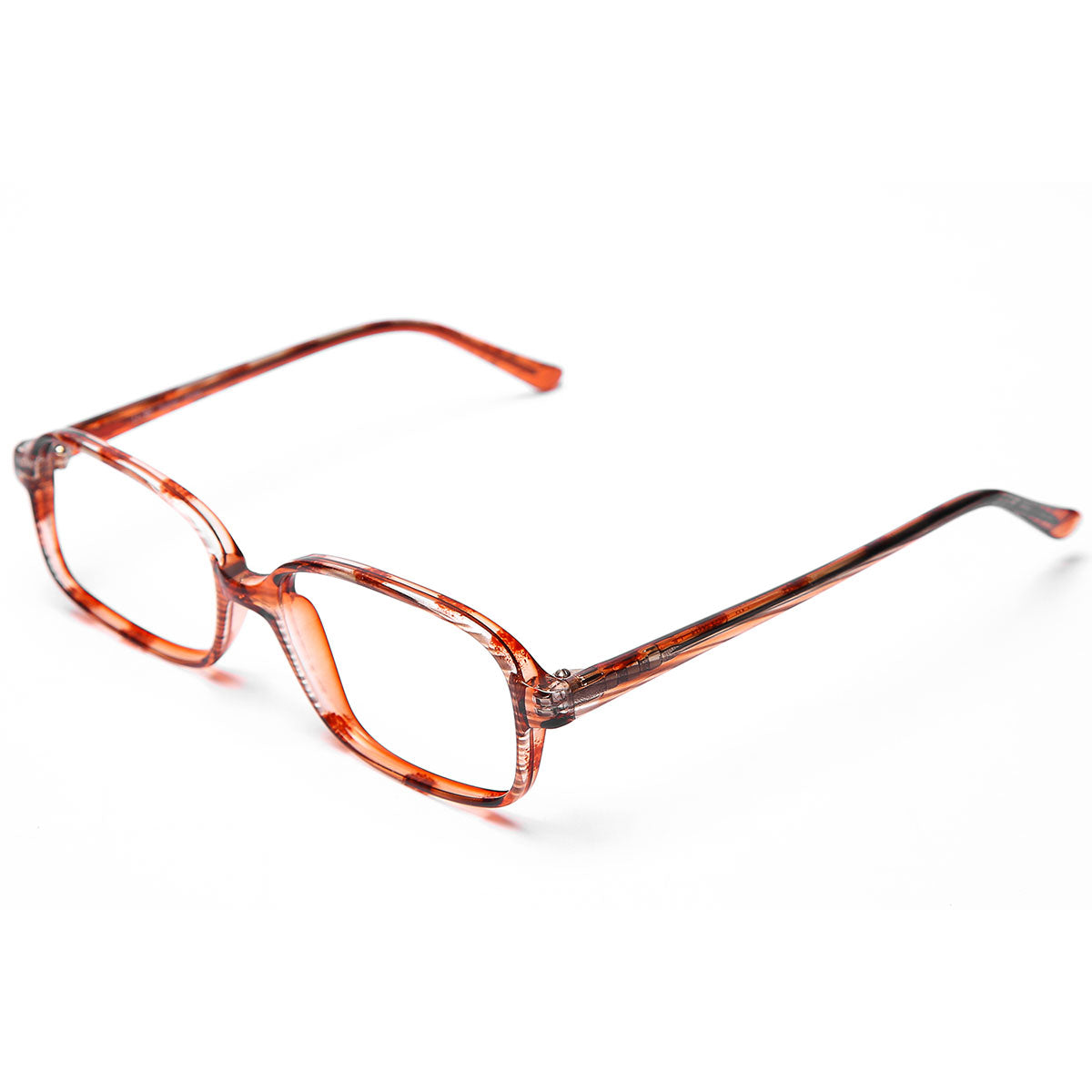 Mod 0036 | Armazón de Acetato Rectangular con Efecto Veteado