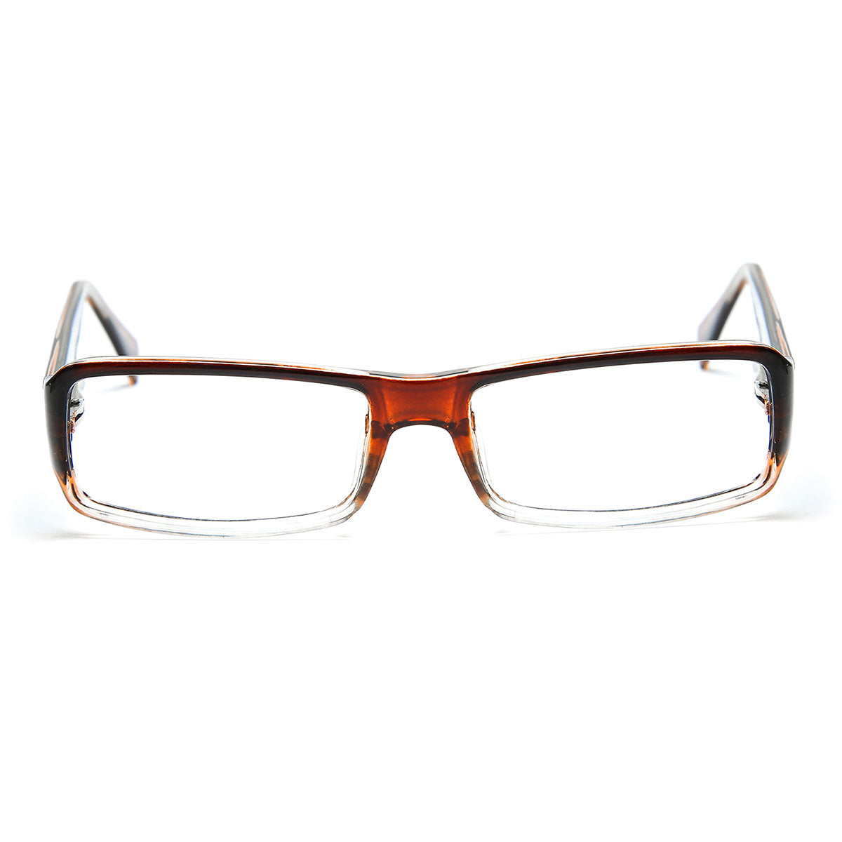 Mod 0230 | Armazón Oftálmico Rectangular Bicolor con Base Cristal "Clean Line" -