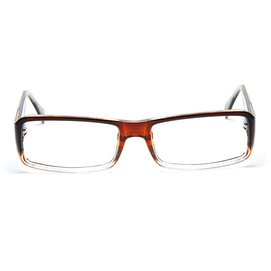 Mod 0230 | Armazón Oftálmico Rectangular Bicolor con Base Cristal "Clean Line" -