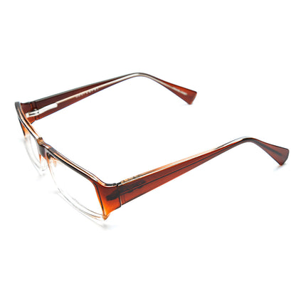 Mod 0230 | Armazón Oftálmico Rectangular Bicolor con Base Cristal "Clean Line" -