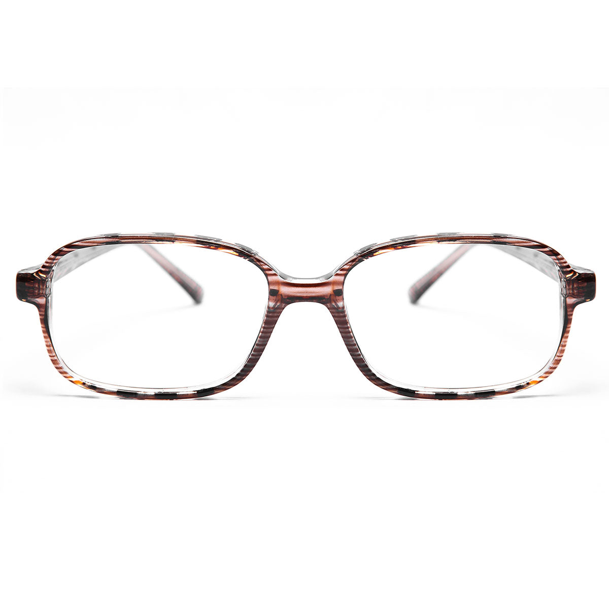 Mod 0036 | Armazón de Acetato Rectangular con Efecto Veteado