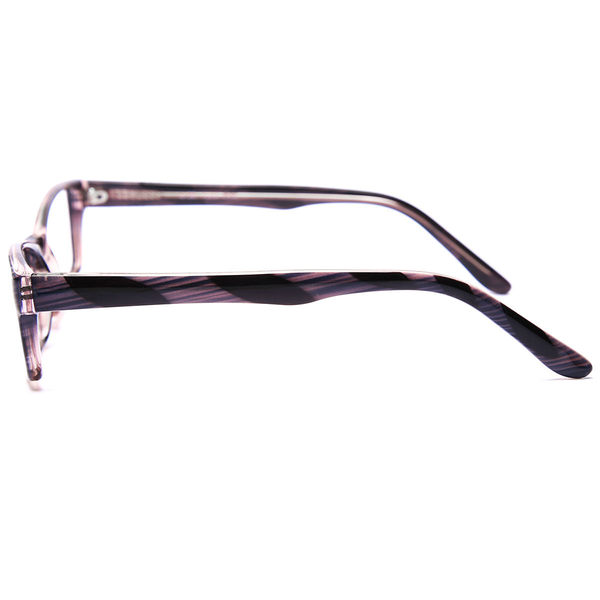 Mod 0038 | Armazón de Acetato Rectangular con Efecto Veteado