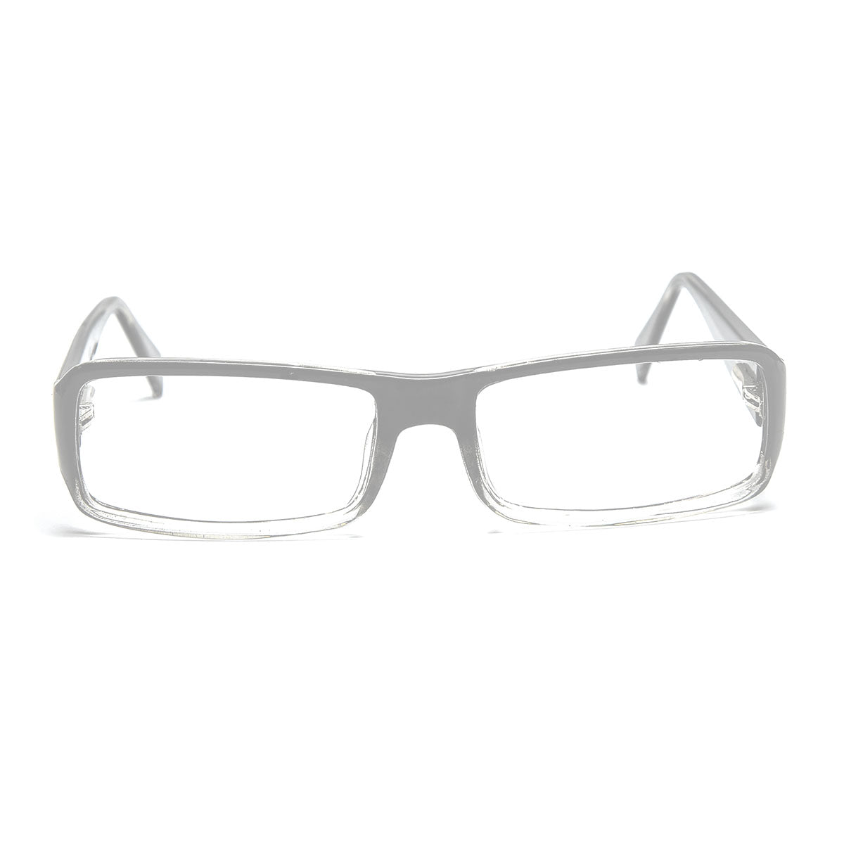 Mod 0230 | Armazón Oftálmico Rectangular Bicolor con Base Cristal "Clean Line" -