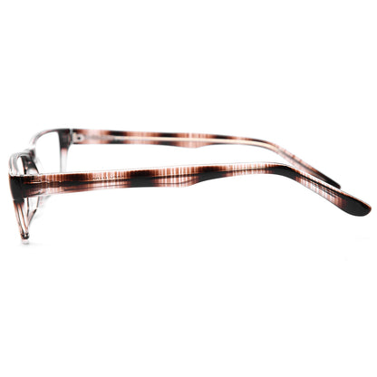 Mod 0038 | Armazón de Acetato Rectangular con Efecto Veteado