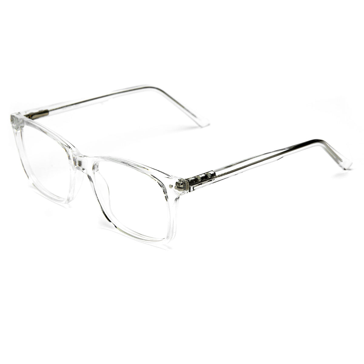 Mod 0506 | Armazón Oftálmico Rectangular de Acetato con Detalle Metálico -