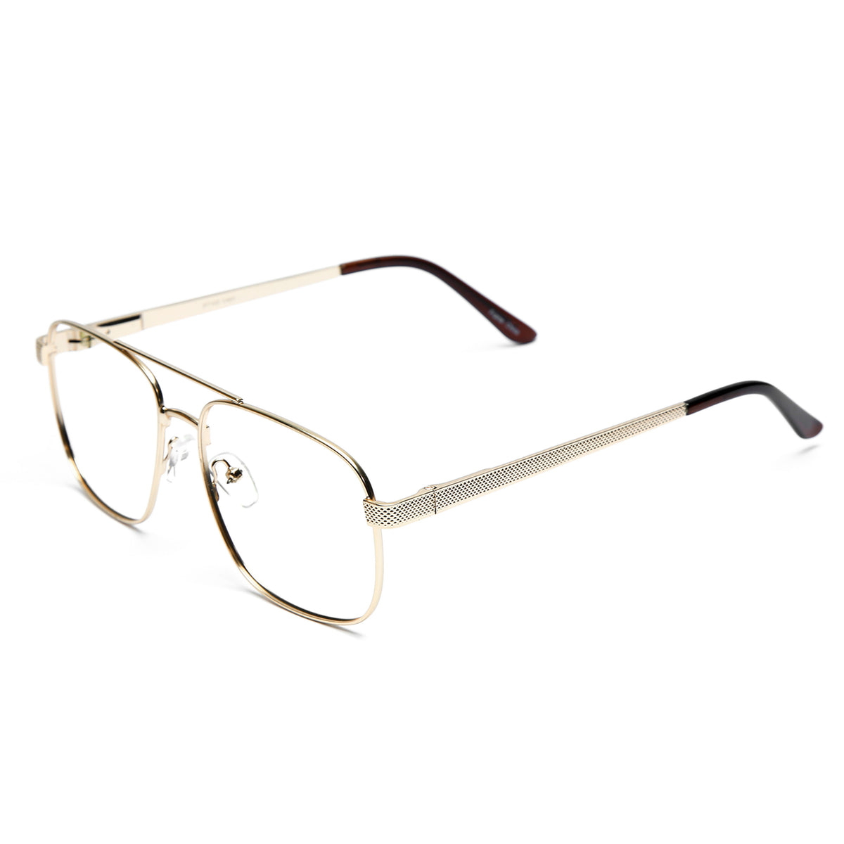 Mod 0484 |Armazón  Metalico Retro Cuadrado con Varillas Flex